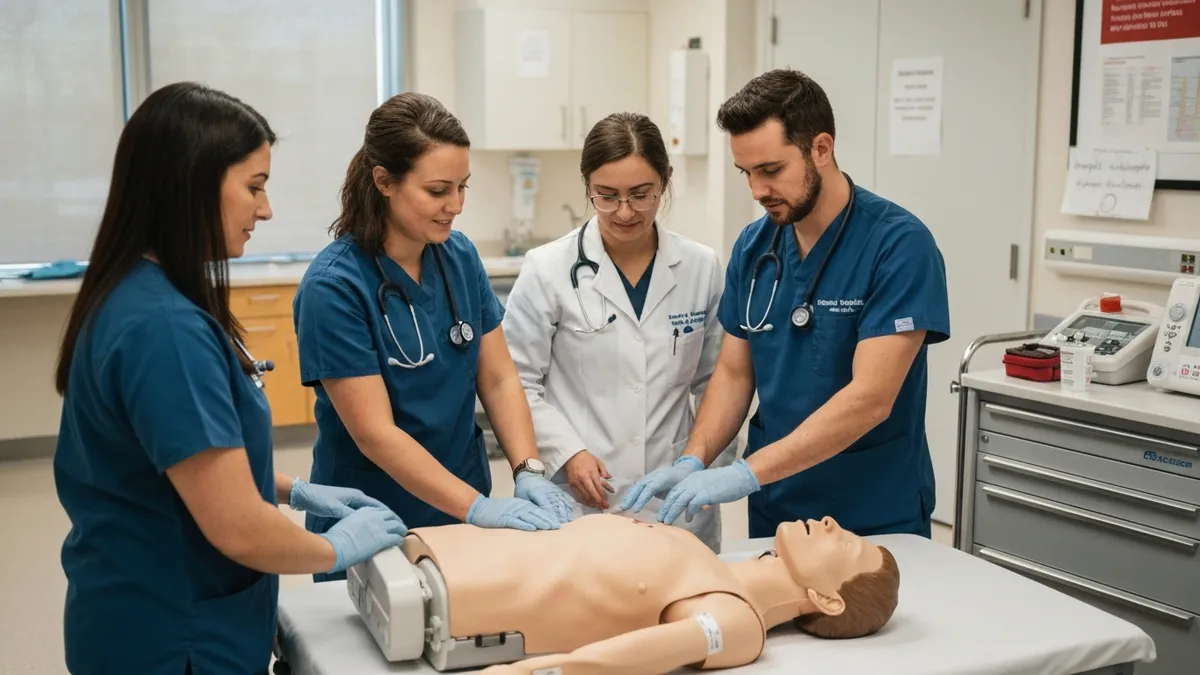 ACLS Chest Compressions - ACLS Advanced Cardiovascular Life Support Practice certification study resource