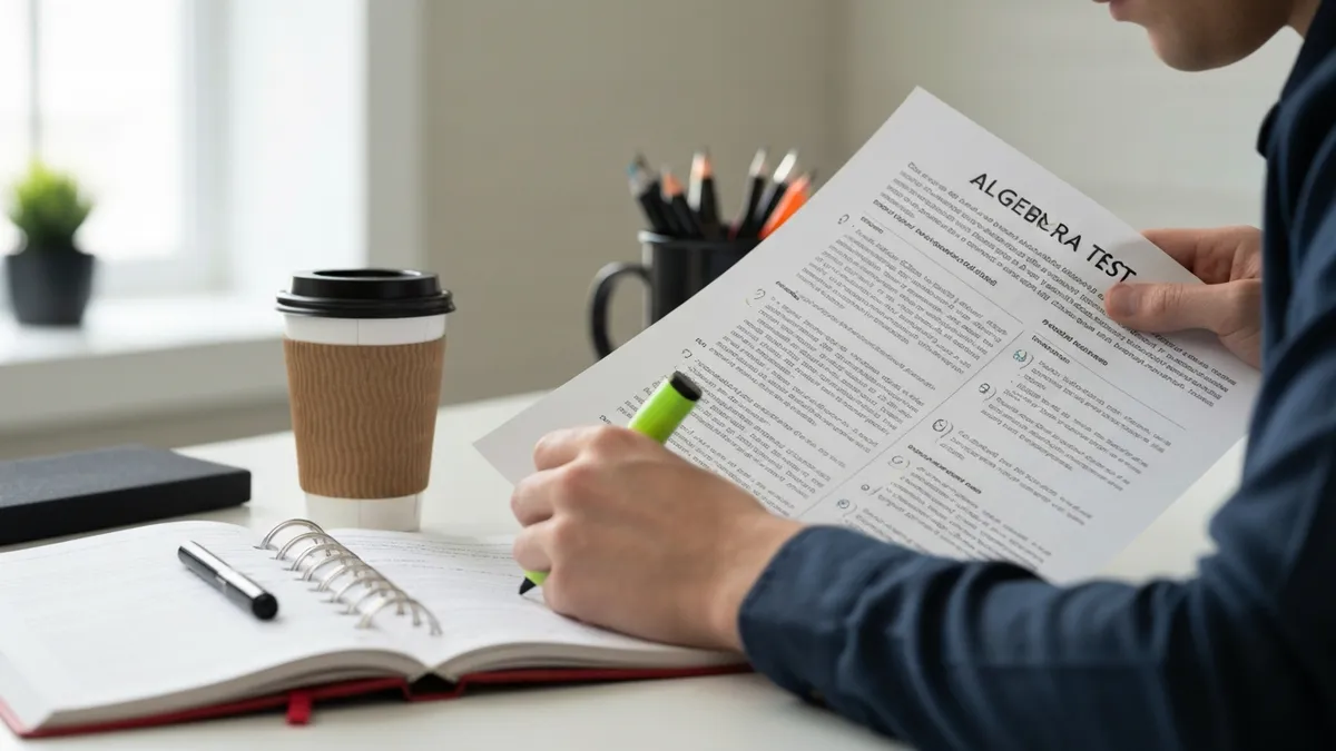 Algebra Practice Test Chapter Mid - Algebra Test certification study resource