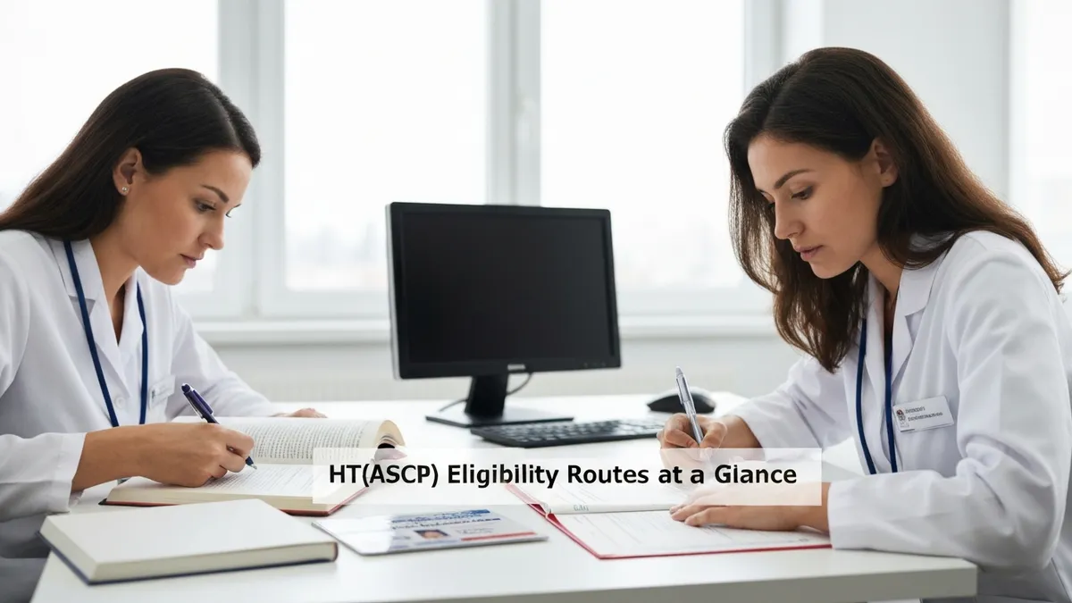 Ht(ascp) Eligibility Routes at a Glance - ASCP - Histotechnician Test certification study resource