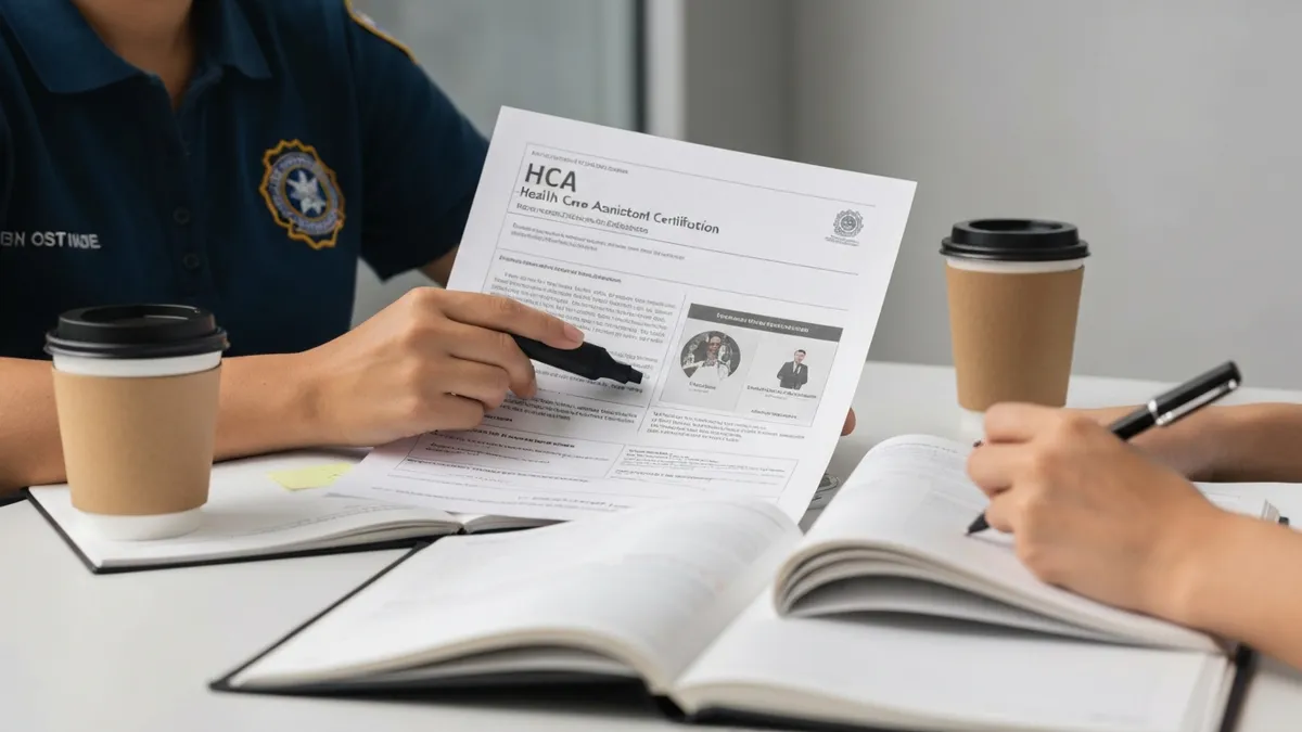Hca Courses - HCA - Health Care Assistant Certification certification study resource