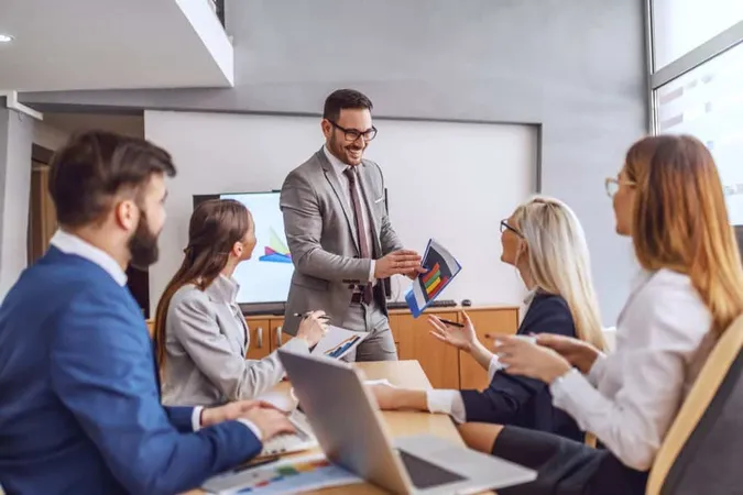 Young Handsome Caucasian Bearded Chief Standing Boardroom X - Certified Business Professional study guide