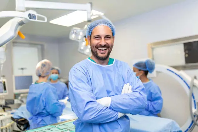 Portrait Male Surgeon Operation Theater Looking Camera Doctor Scrubs Medical Mask Modern Hospital Operating Room X - Certified Cardiac Surgeon study guide