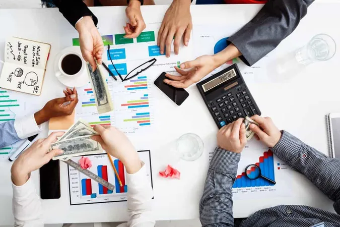 Businessmen Hands White Table With Documents Drafts 1 X - Certified Accounting Analyst study guide
