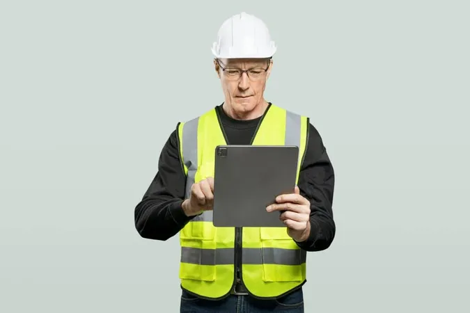 Male Engineer Working Tablet X - Certified Master Inspector study guide
