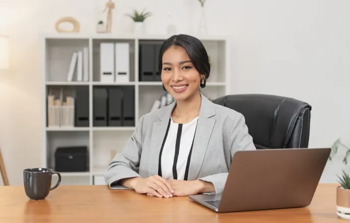 Asian Businesswoman Sitting Office Portrait Executive Woman X - Certified Professional Secretary study guide