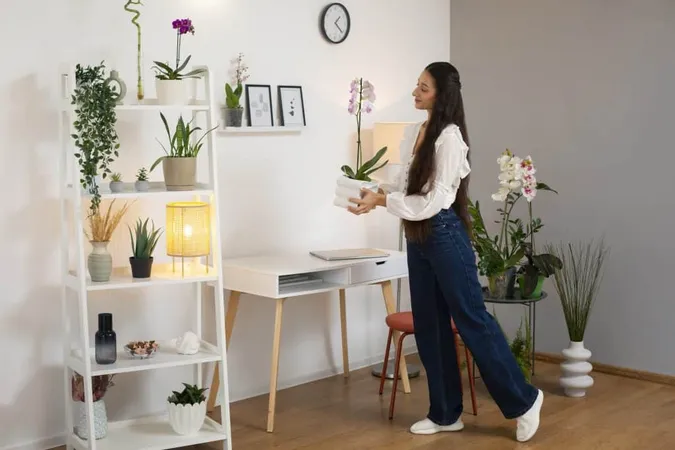 View Woman Decorating Her Home With Orchid Flower X - Certified Staging Professional study guide