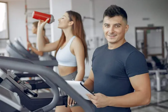 Young Sports People Training Morning Gym X - National Exercise Trainers Association study guide