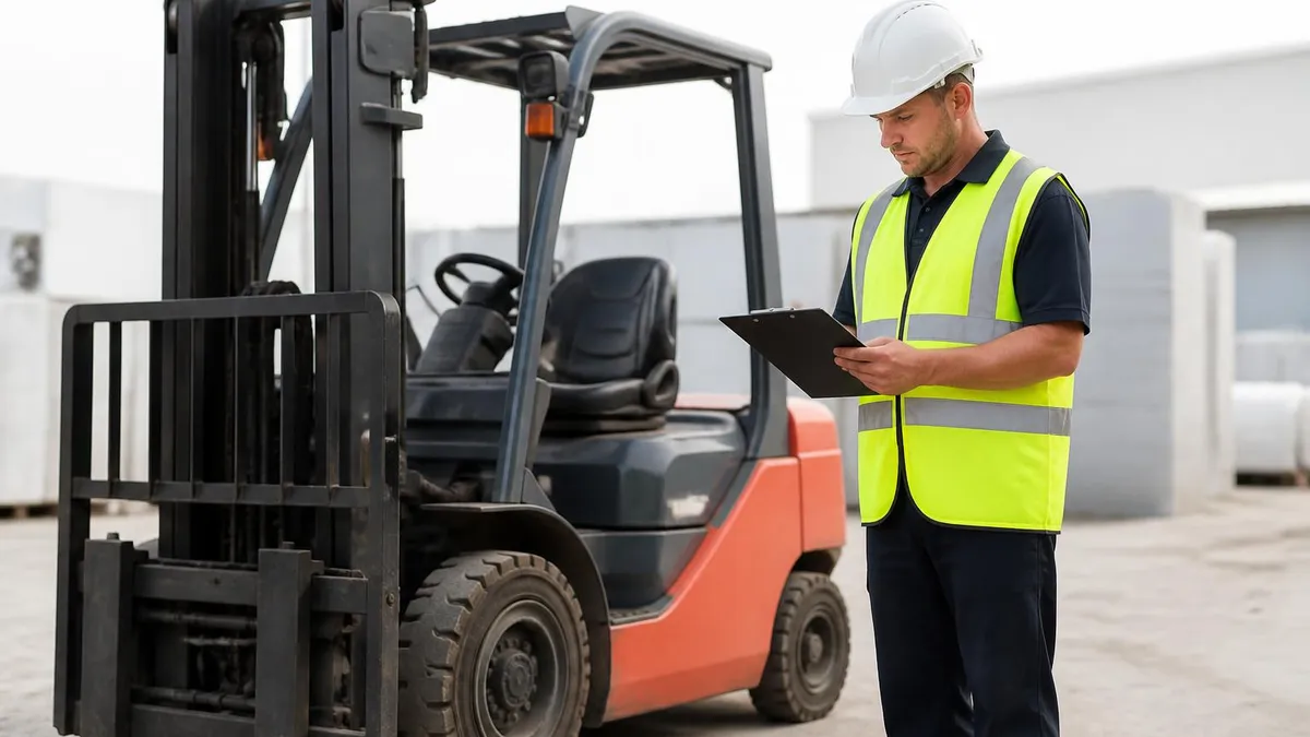 Daily Pre-operational Traffic Management Checklist - Forklift Licence Australia - TLILIC0003 certification study resource