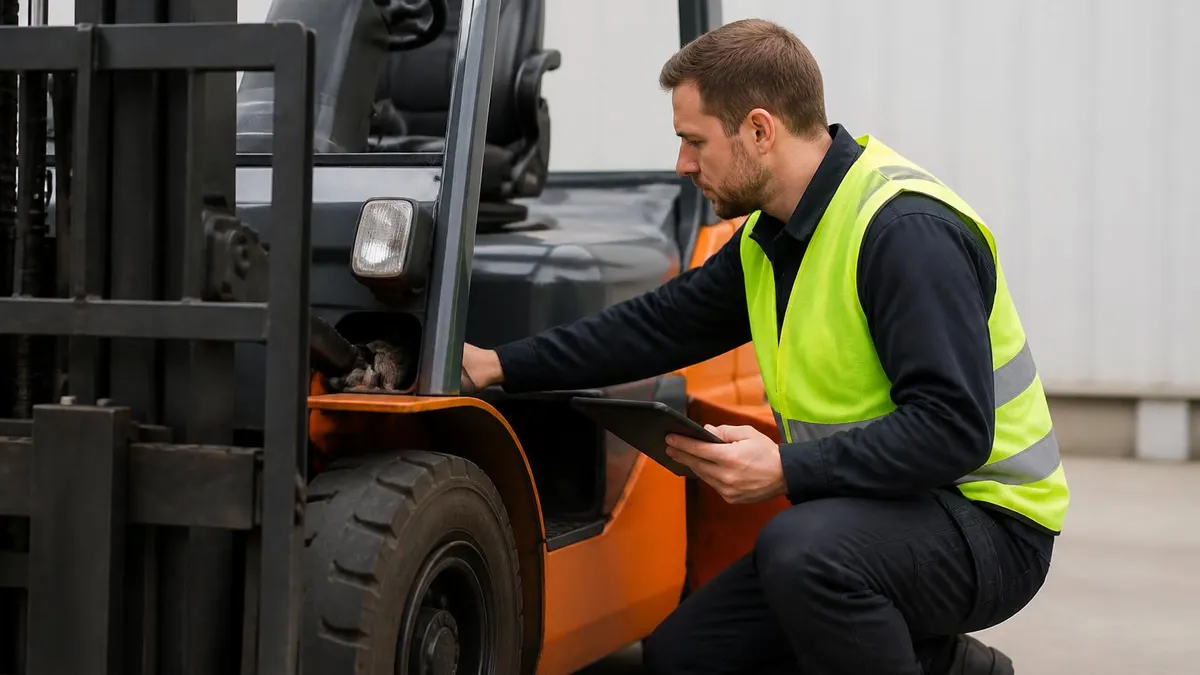 Daily Pre-start Inspection Checklist for Fork - Forklift Licence Australia - TLILIC0003 certification study resource