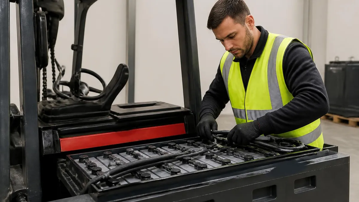 Electric Forklift Battery Types and Power Systems - Forklift Licence Australia - TLILIC0003 certification study resource