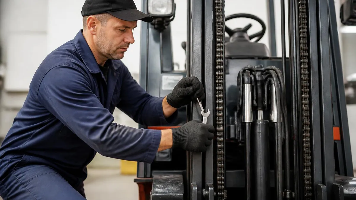 Hydraulic System, Lift Chains, and Mast of Forklif - Forklift Licence Australia - TLILIC0003 certification study resource