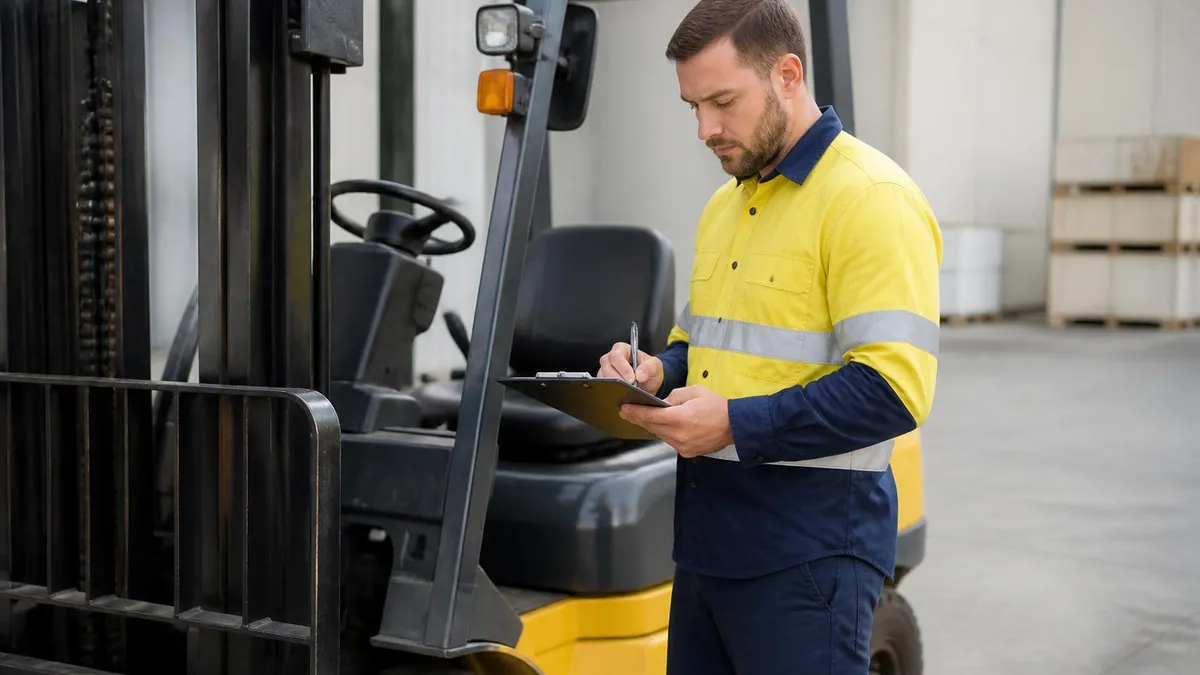 Pre-booking Checklist for Your Local Forklift - Forklift Licence Australia - TLILIC0003 certification study resource