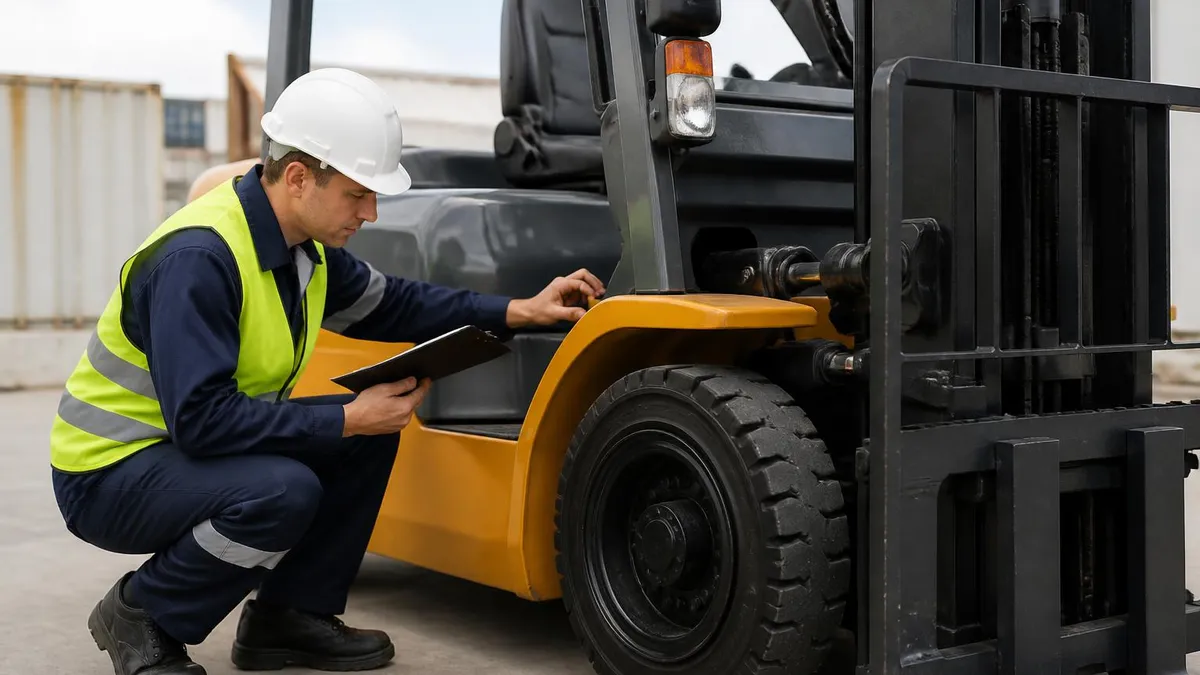 Tcm 2.5 Ton Forklift Daily Pre-start Checklist - Forklift Licence Australia - TLILIC0003 certification study resource