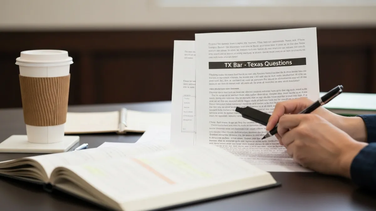 Texas Bar Exam Practice Test: Free Practice Questions & Complete Prep Guide