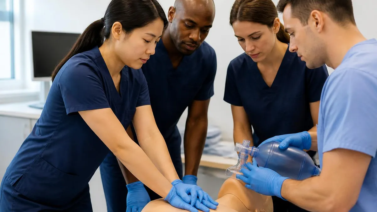 In-person Vs. Online Vs. Blended ACLS Training guide for ACLS Advanced Cardiovascular Life Support Practice exam preparation