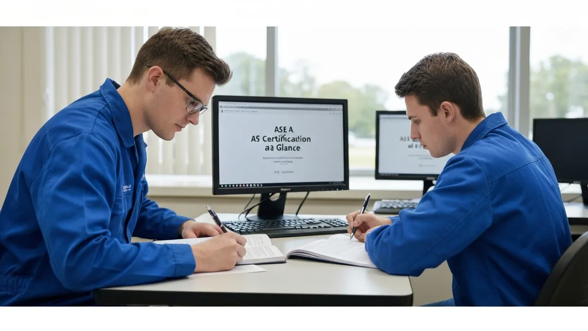 Ase A8 Certification at a Glance - ASE4 - ASE Automobile Engine Performance certification study resource