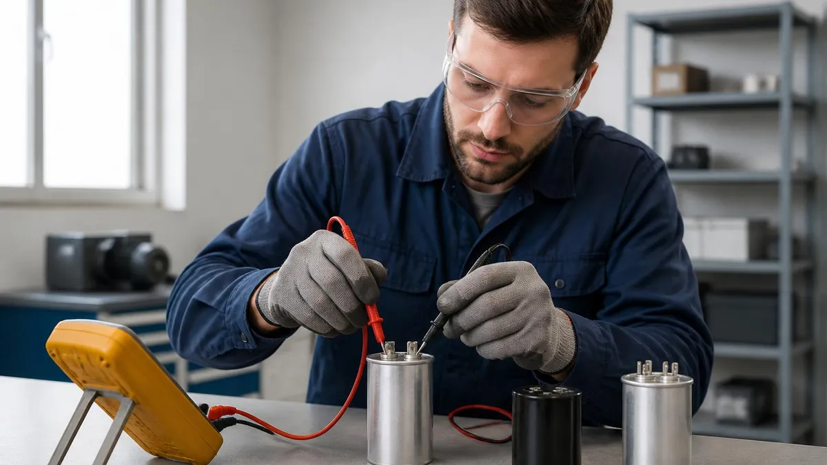 How to Test a Motor Capacitor Step - BMV - Test certification study resource