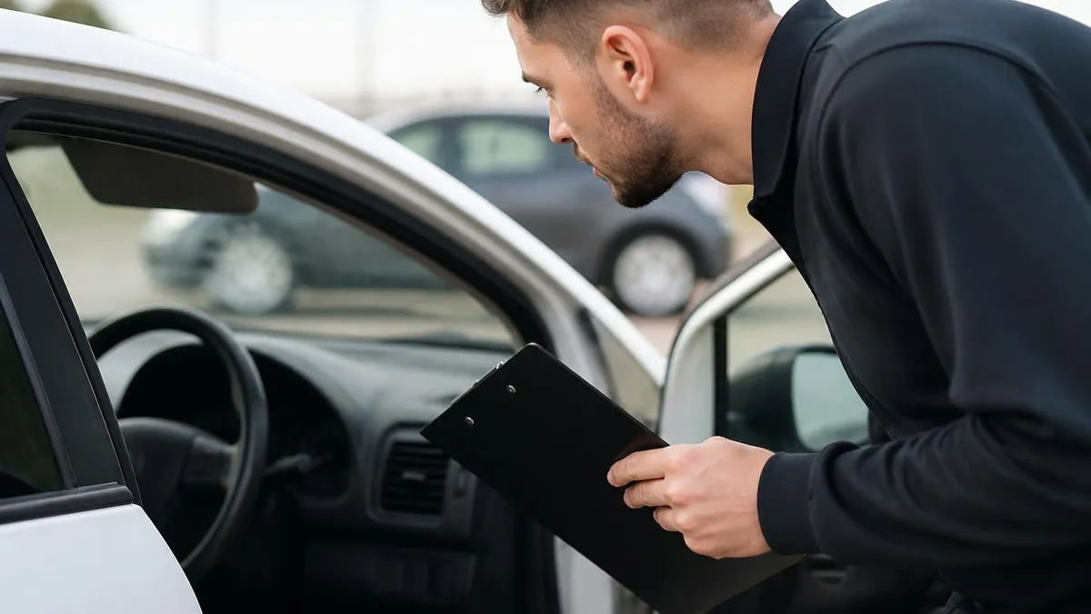 Pre-test Driver Test Car Rental Checklist - BMV - Test certification study resource