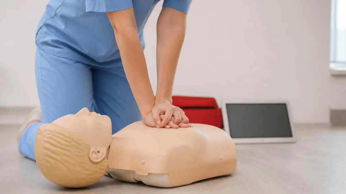 CPR Training - CPR Cardiopulmonary Resuscitation Practice certification study resource