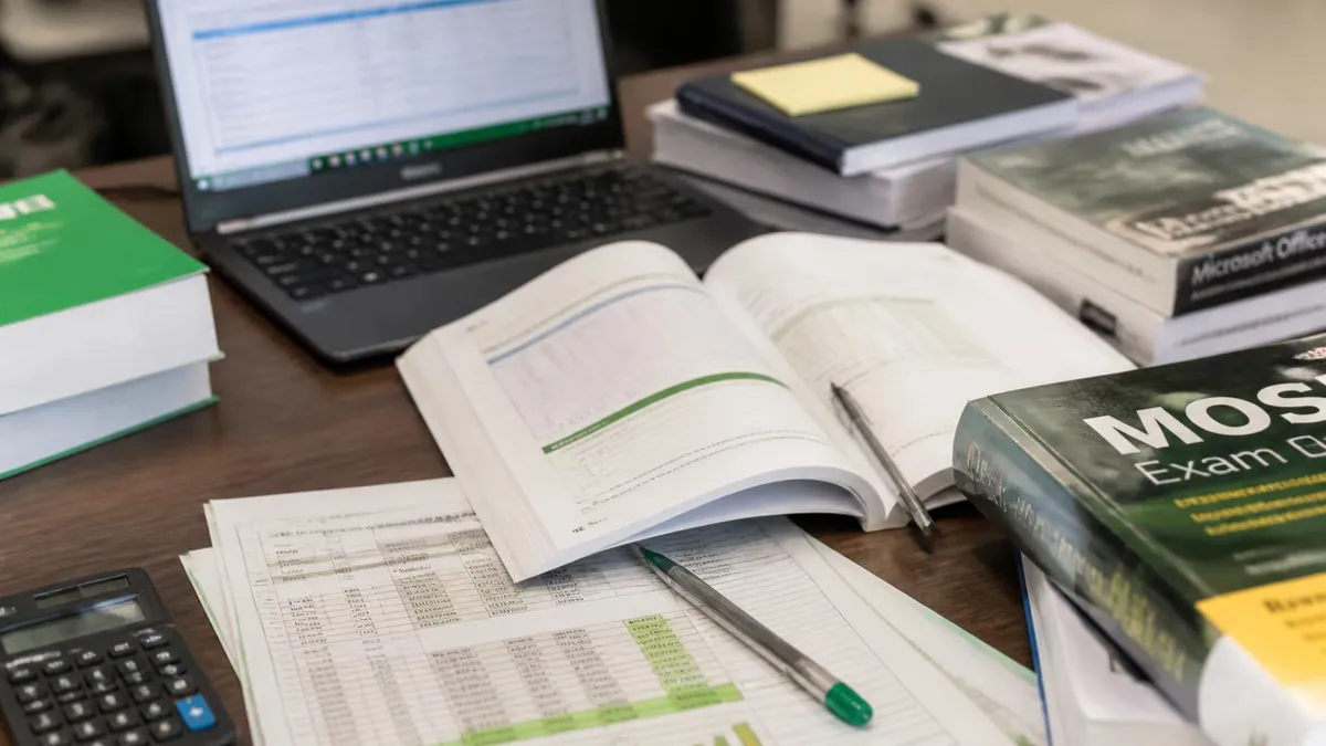 Excel Spreadsheet - Microsoft Excel certification study resource