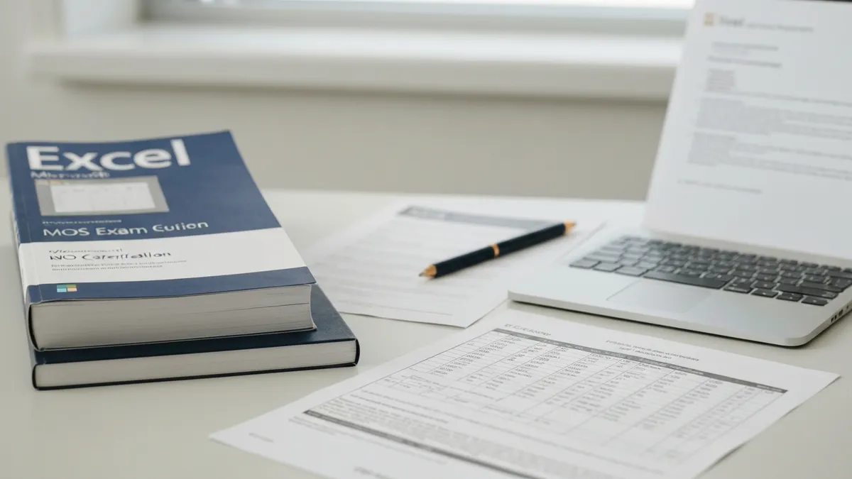 Excel Spreadsheet - Microsoft Excel certification study resource