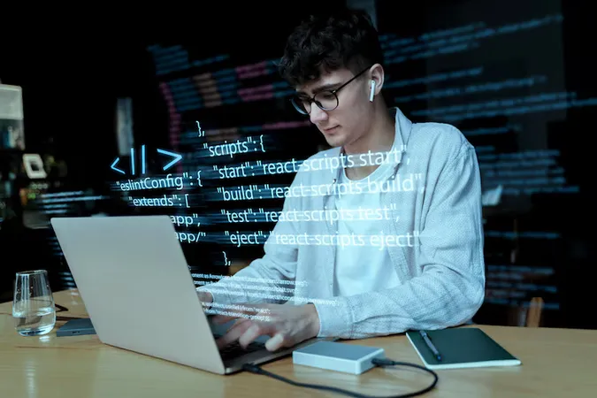 Programming Background With Person Working With Codes Computer 23 1 - LPI Linux Essentials study guide