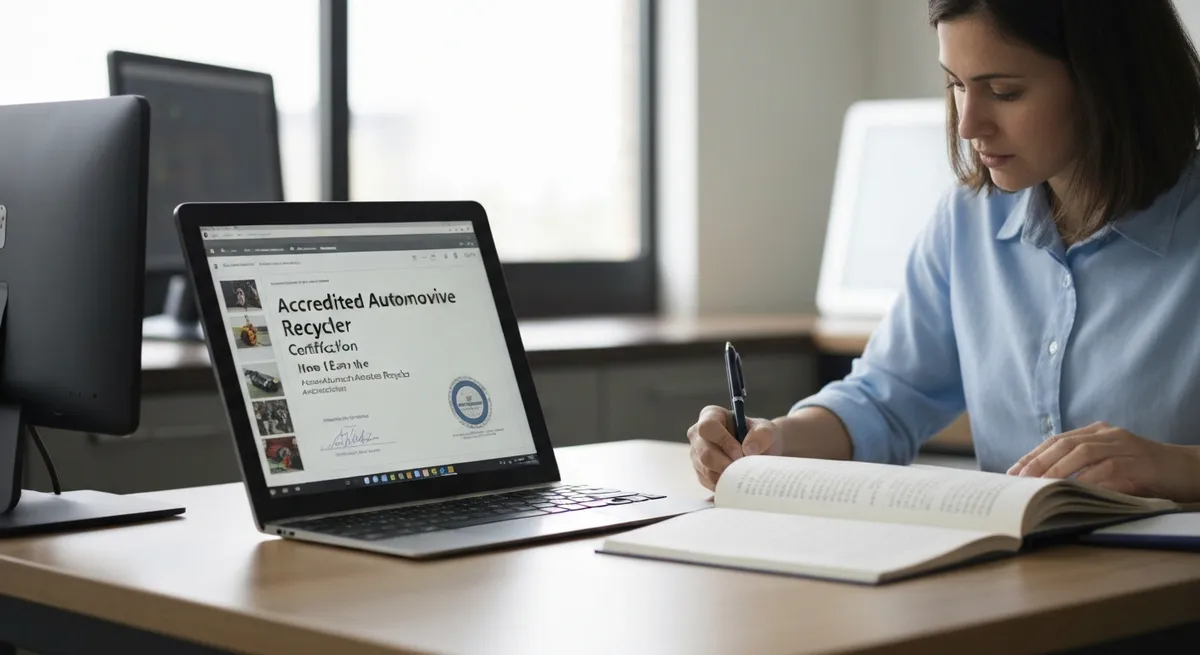 Abandoned Cars Junkyard - Accredited Automotive Recycler Certification study guide