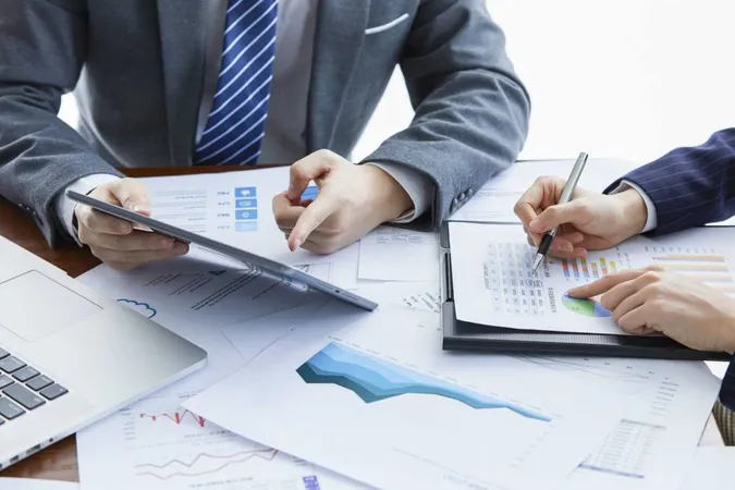 Businessmen Elegant Suits Business Meeting Discussing New Project Office X - Accredited in Business Valuation study guide