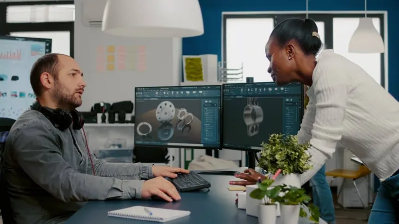 Diverse Team Engineer Architects Working Modern Cad Program X - Autodesk Certified Associate study guide