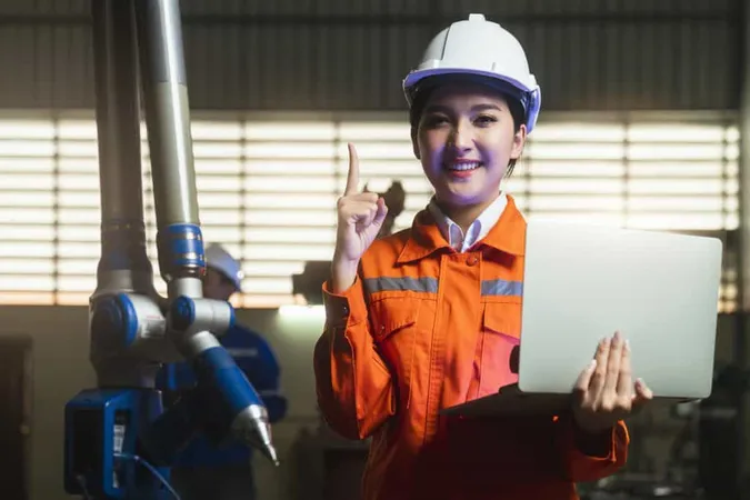 Engineer Specialist Asian Female Technician Maintenance Inspect Relay Robot Arm System With Laptop Control Quality Operate Process Work Heavy Industry 40 Manufactu 1 X - Authorized Economic Operator Certification study guide