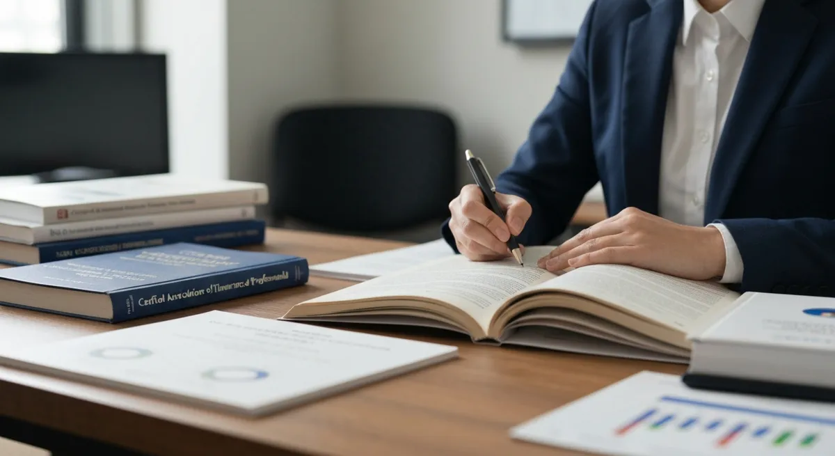Cheerful Successful Business Team Working Report Looking Camera Ezgif. Jpg To Webp Converter - Certified Association of Finance &amp; Insurance Professionals study guide
