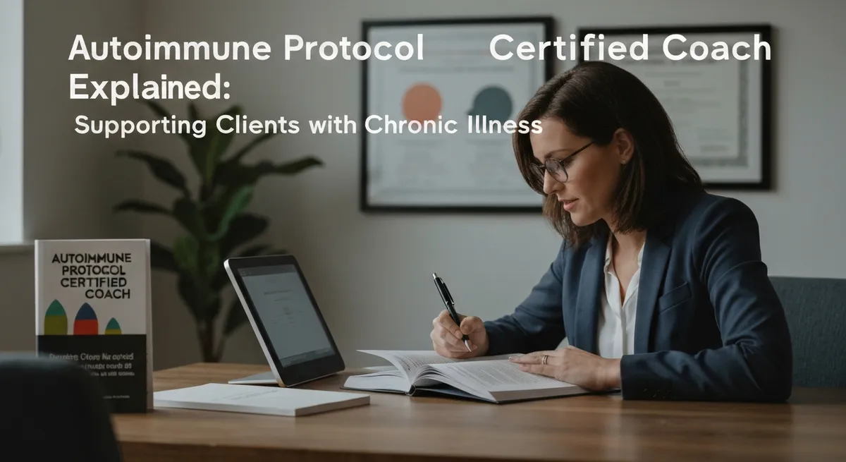 With Picture Food Vitamins Young Female Doctor White Coat Is Indoors X - Autoimmune Protocol Certified Coach study guide