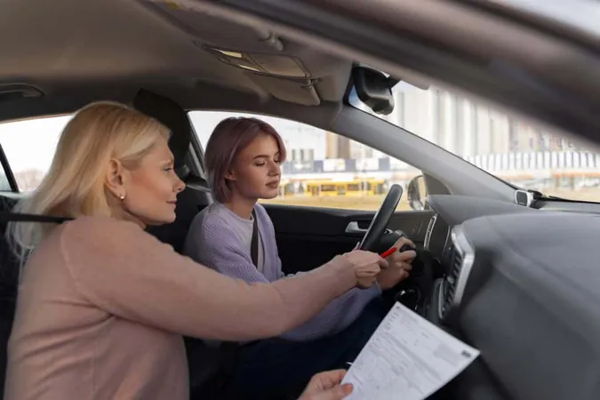 Woman Taking Her Driver S License Test Vehicle X - Alabama Department of Motor Vehicle study guide