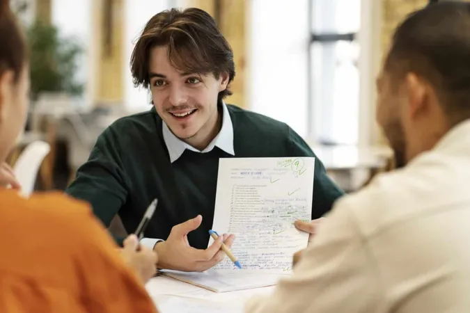 Front View Smiley Man Holding Paper X - American Tutoring Association Certification study guide