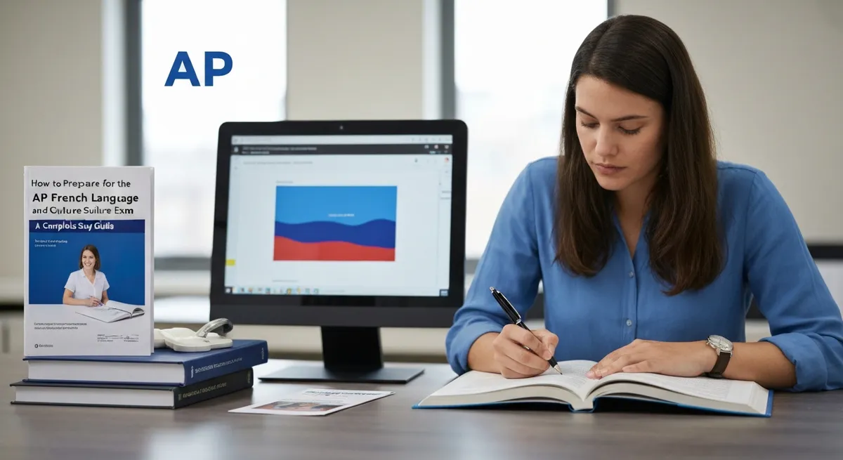 Concept Learning French Language Text Parlezvous Francais Parlez Vous Francais Flag France - AP French Language study guide