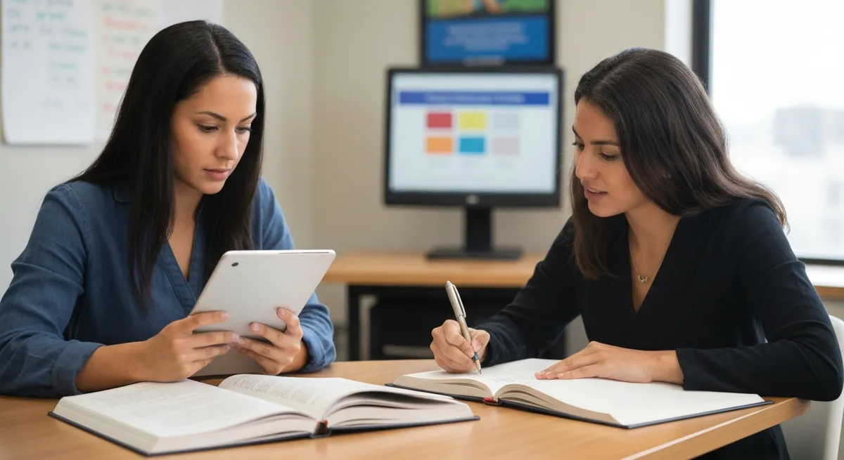 Front View Smiley Woman Holding - Advanced Placement Spanish study guide