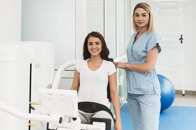Doctor Helping Woman With Medical Device X - Certified Art Provider study guide