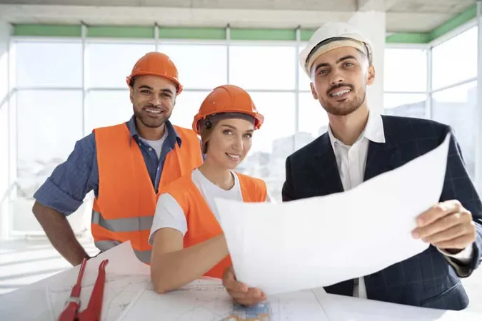 Building Construction Worker Site With Architect X - American Society of Civil Engineers Certification study guide