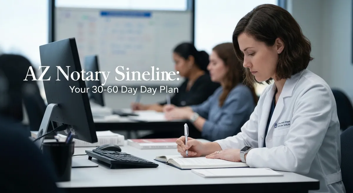 Az Notary Study Timeline: Your 30-60 Day Plan guide - AZ Notary - Arizona Notary Exam certification study resource