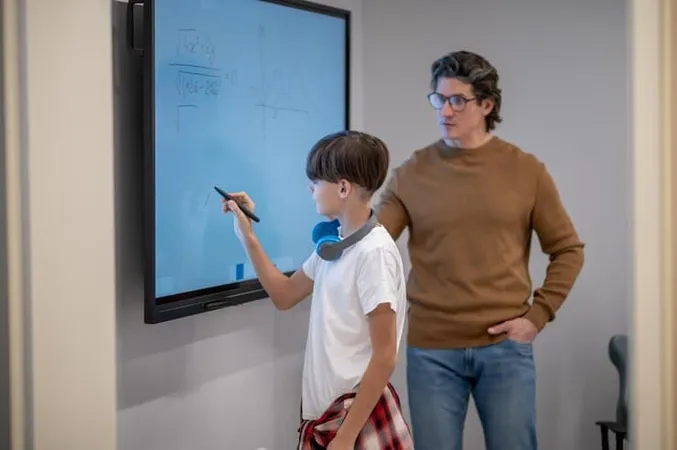 School Teacher Explaining New Topic Maths Lesson - Board Certified Autism Technician study guide