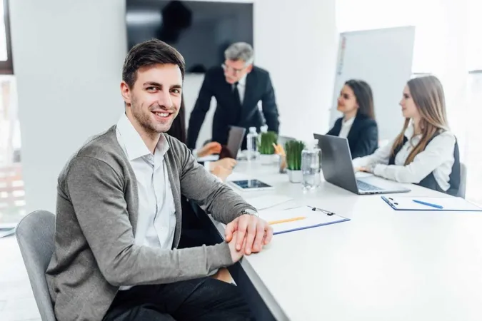 Portrait Smiling Businessman Working Office X - Board Certified Coach study guide
