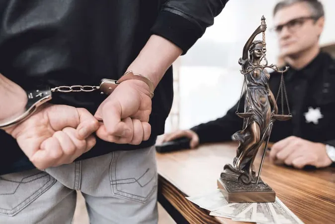 Man Handcuffs Stands Front Polic - Blog study guide