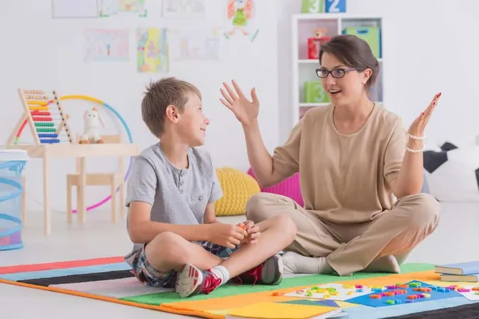 Teacher Boy Sit Floor With Color - Blog study guide