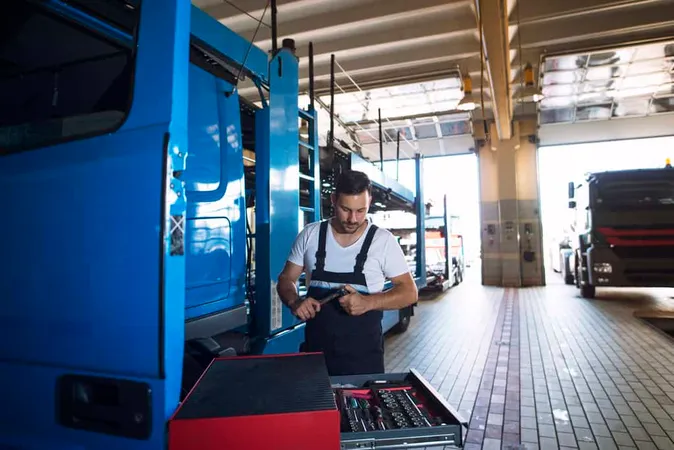 Truck Mechanic Servicing Truck V - Blog study guide
