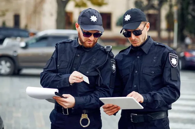 Two Male Police Officers Inspect - Blog study guide