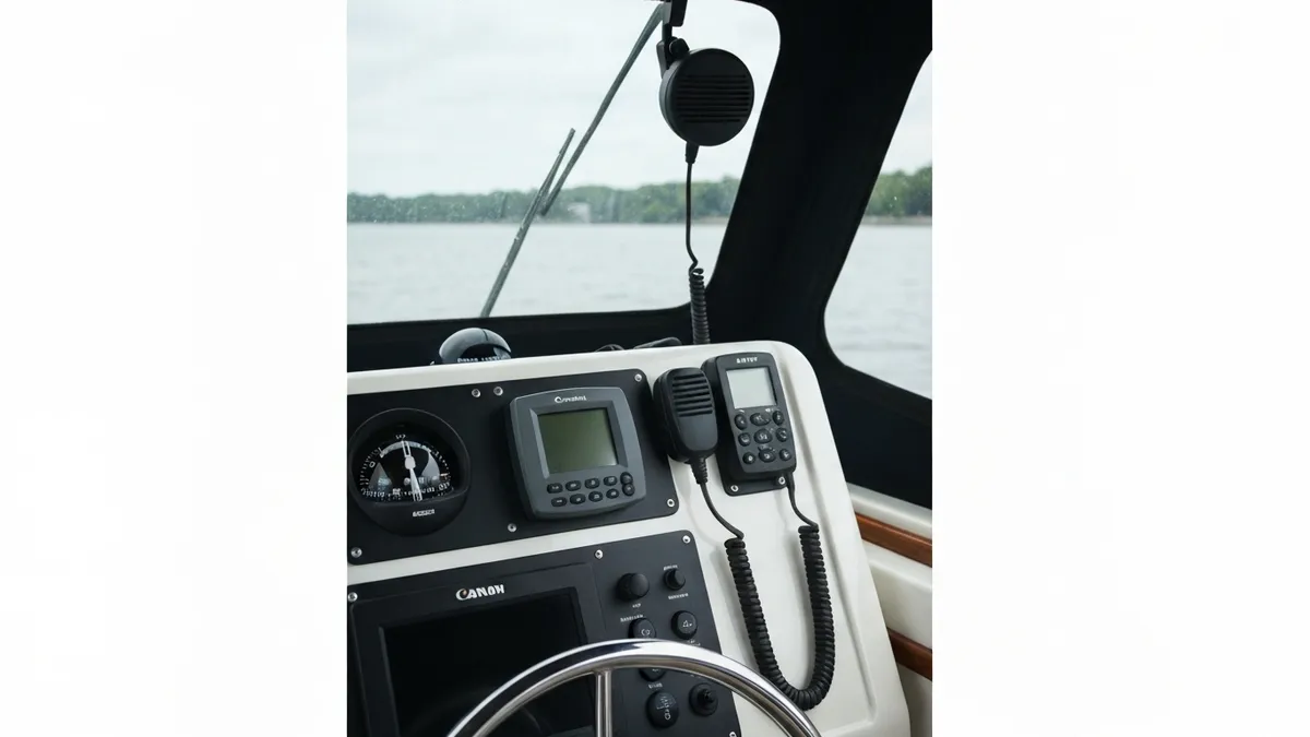 Young boater reviewing NYS boating safety requirements on a dock