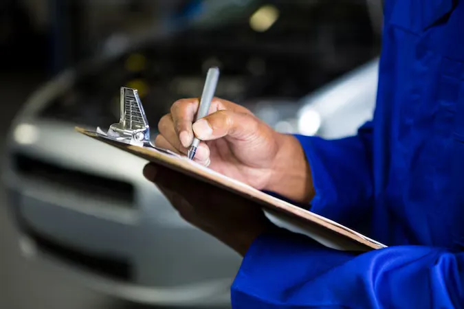 Mechanic Preparing Check List - Certified Automotive Appraisal and Damage Estimator study guide