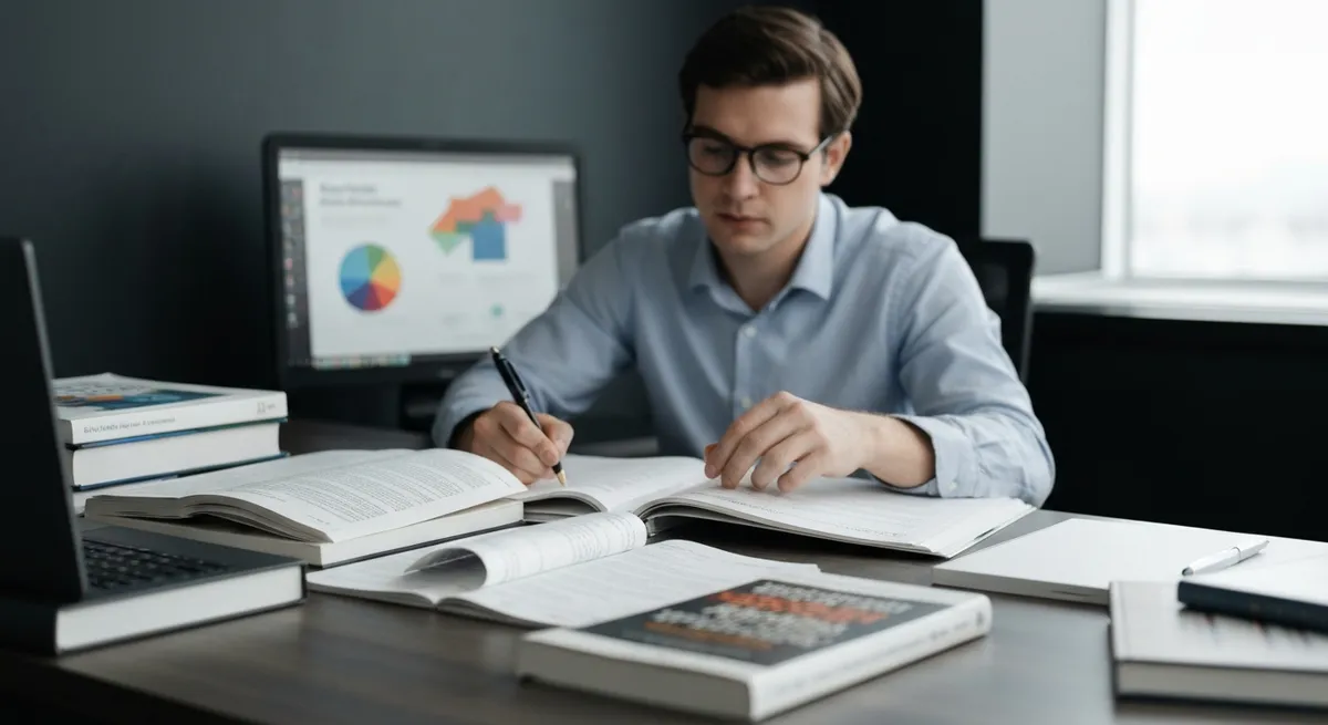 Man Using Laptop Work Connect With Others - Certified Blockchain Solution Architect study guide