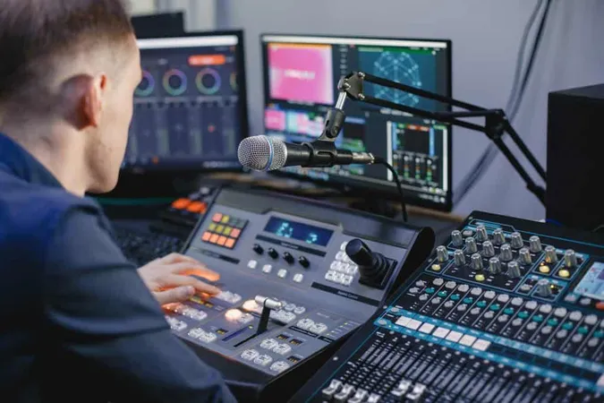 Sound Engineer Working Studio With Equipment 2 X - Certified Broadcast Technologist study guide