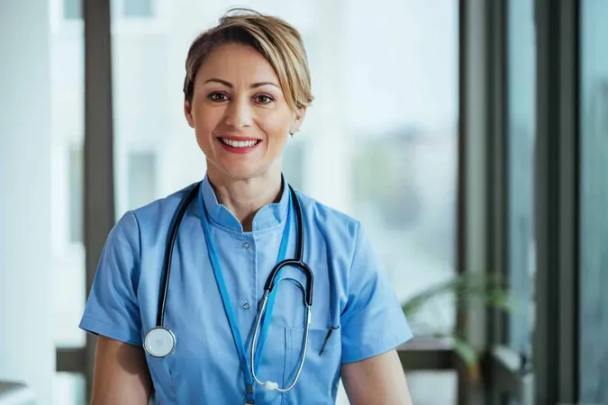 Portrait Smiling Nurse Looking Camera While Standing Clinic X - Chronic Care Professional Certification study guide